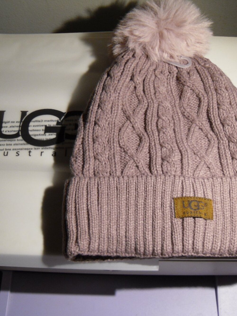 UGG women's winter hat purple new